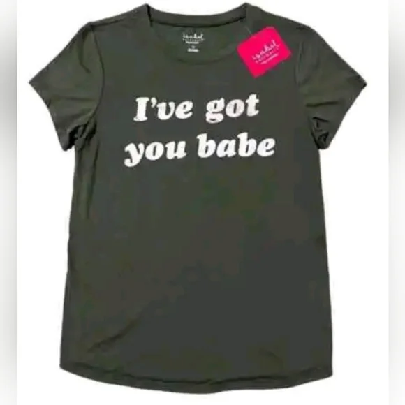Isabel & Ingrid Maternity Olive 'I've Got you babe graphic Tee - Picture 8 of 8
